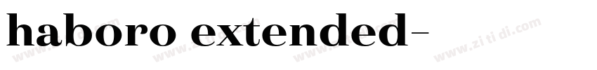 haboro extended字体转换